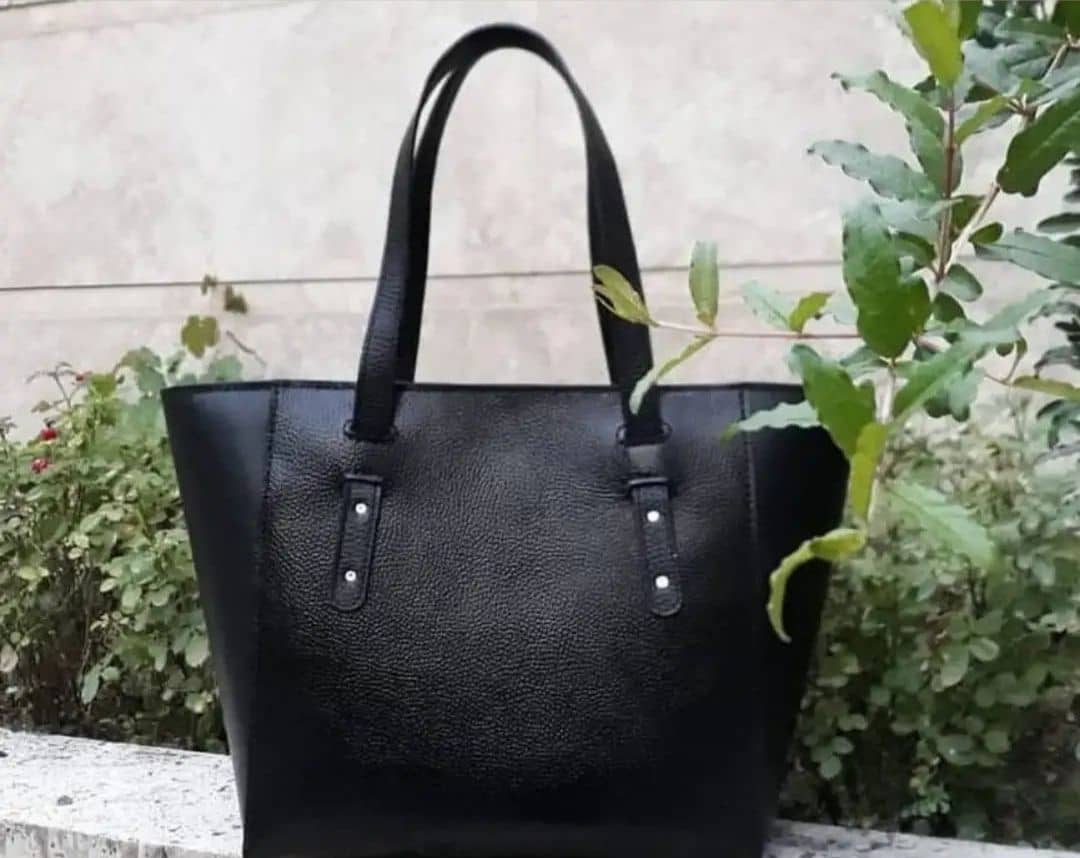 کیف زنانه دسته بلند چرم گاوی زنانه